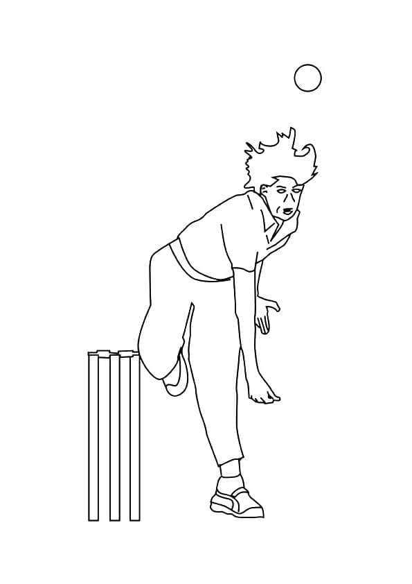 Cooles Cricket ausmalbilder