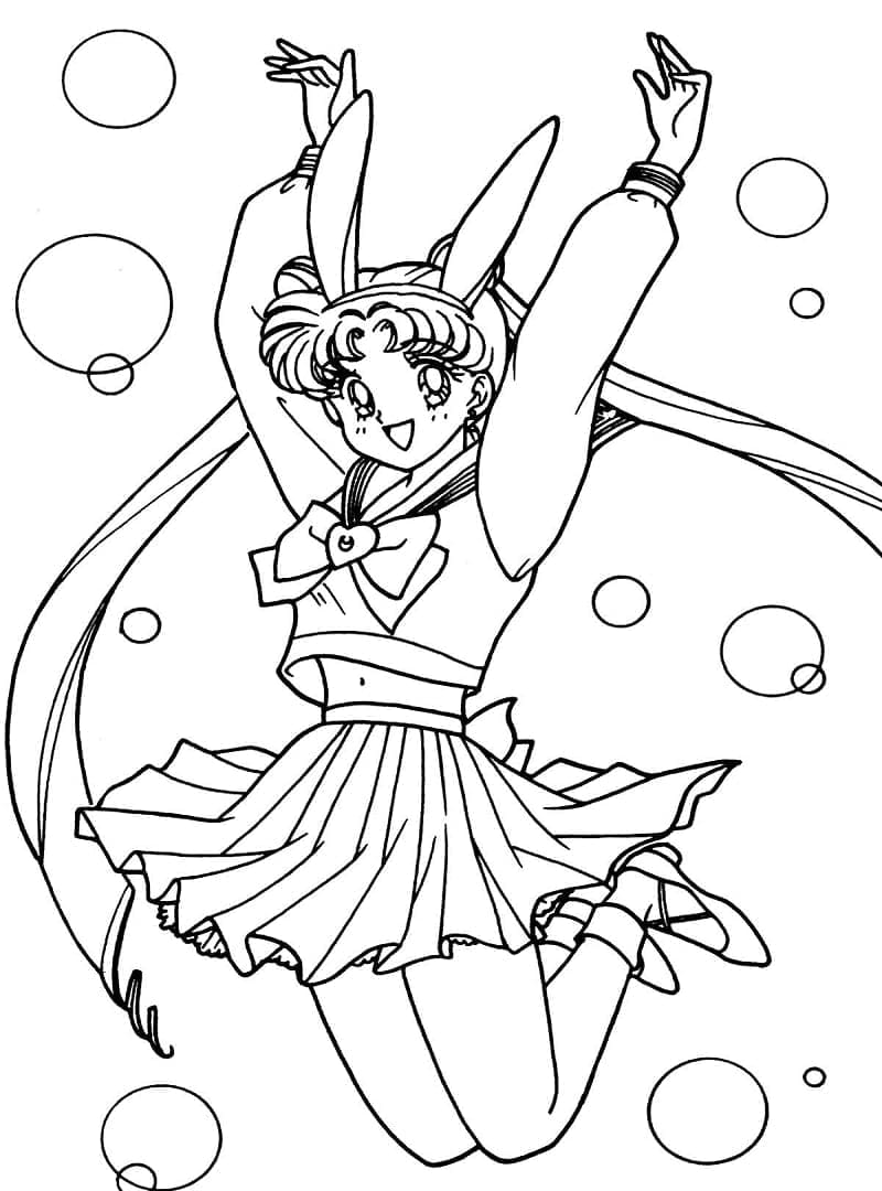 Cooles Sailor Moon Anime ausmalbilder