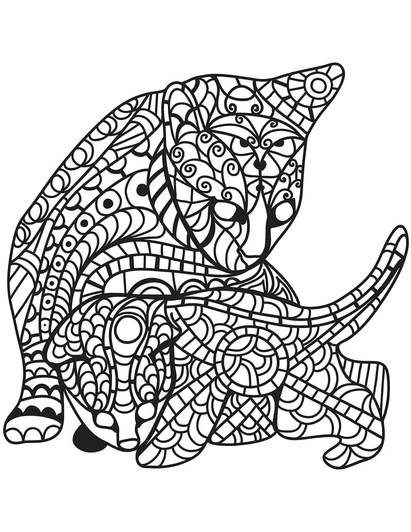 Cooles Zentangle ausmalbilder