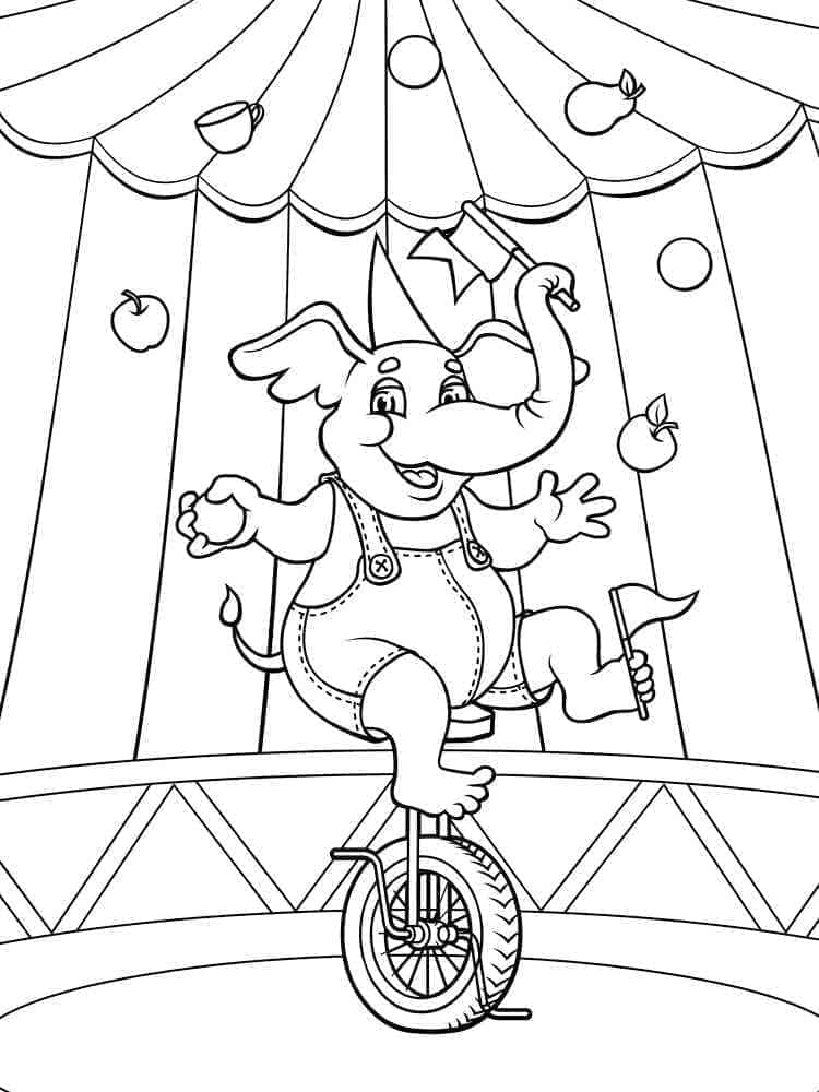 Cooles Zirkus ausmalbilder