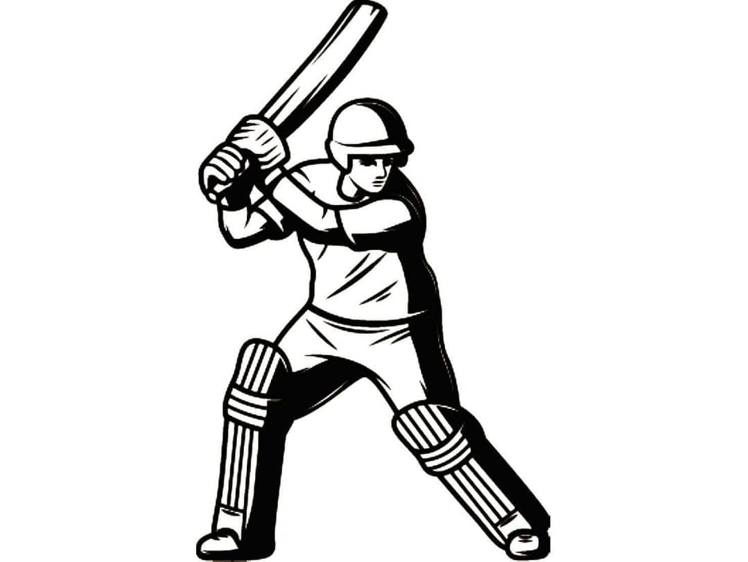 Cricket Für 2-Jährige Kinder ausmalbilder