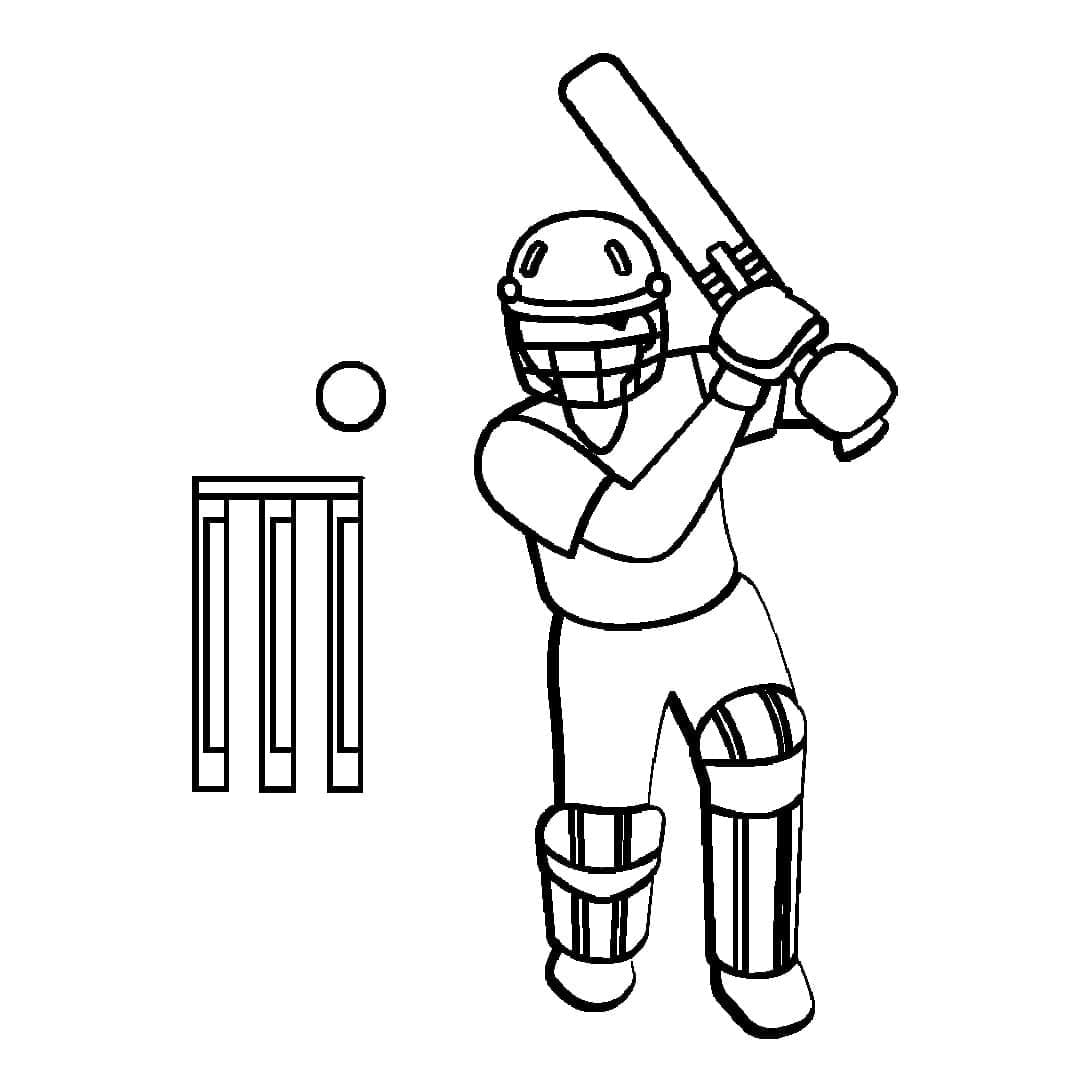 Cricket Für 6-Jährige Kinder ausmalbilder