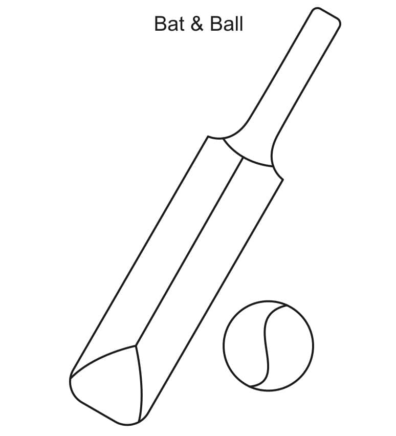 Cricket Spielen ausmalbilder