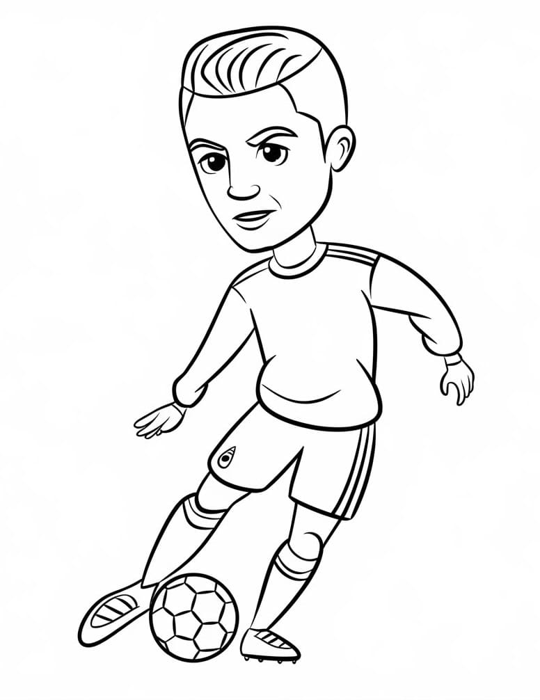 Cristiano Ronaldo Für 2-Jährige Kinder ausmalbilder