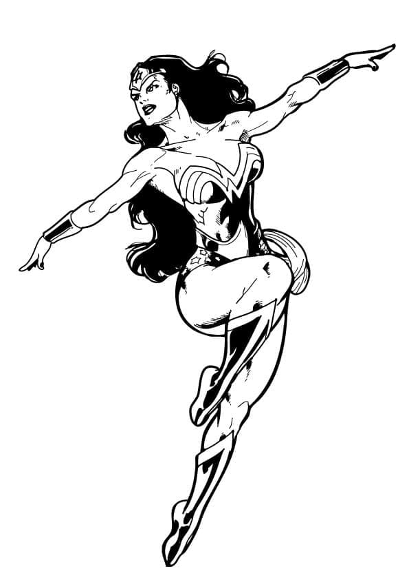 DC Superheld Wonder Woman ausmalbilder