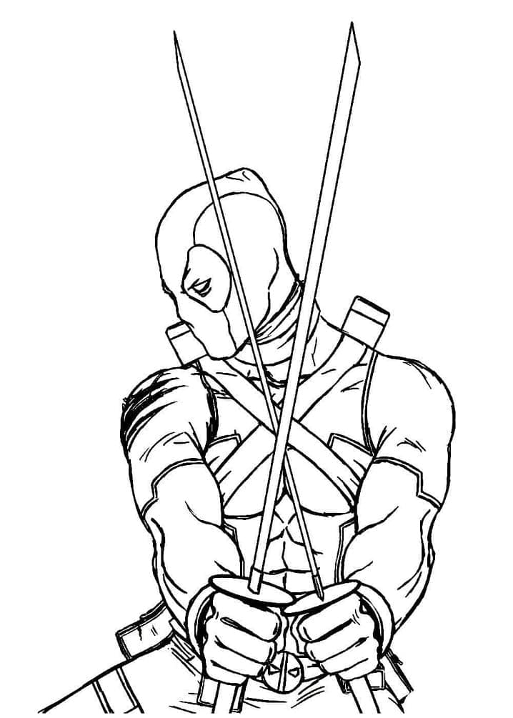Deadpool Bild ausmalbilder