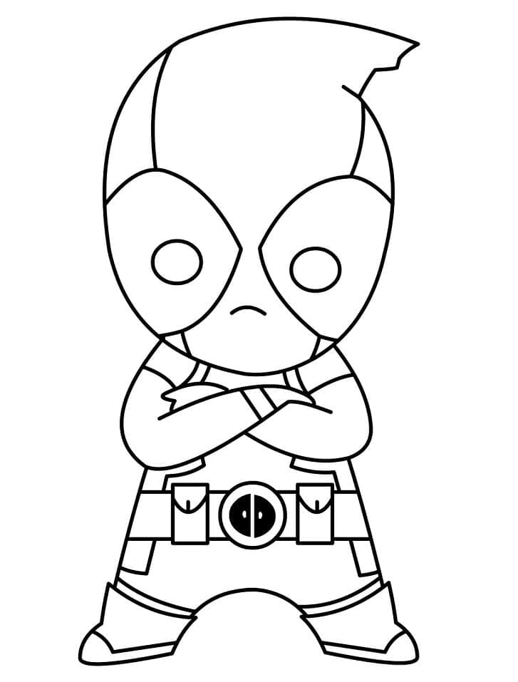 Deadpool für Kinder ausmalbilder