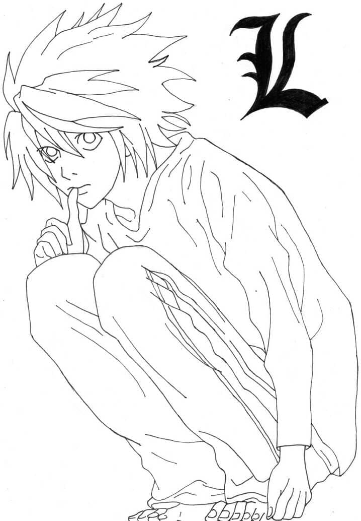 Death Note für 2-jährige Kinder ausmalbilder