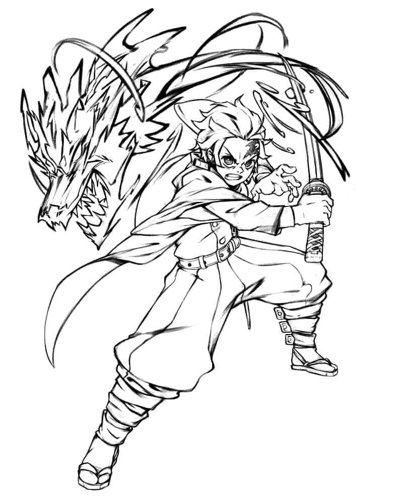 Demon Slayer (10) ausmalbilder