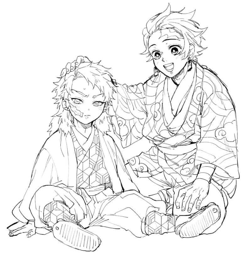 Demon Slayer (19) ausmalbilder