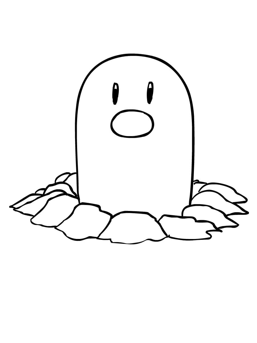 Diglett Pokemon ausmalbilder