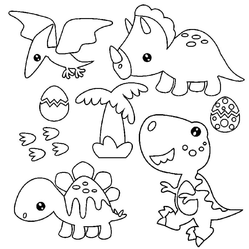 Dinosaurier Für Kinder ausmalbilder