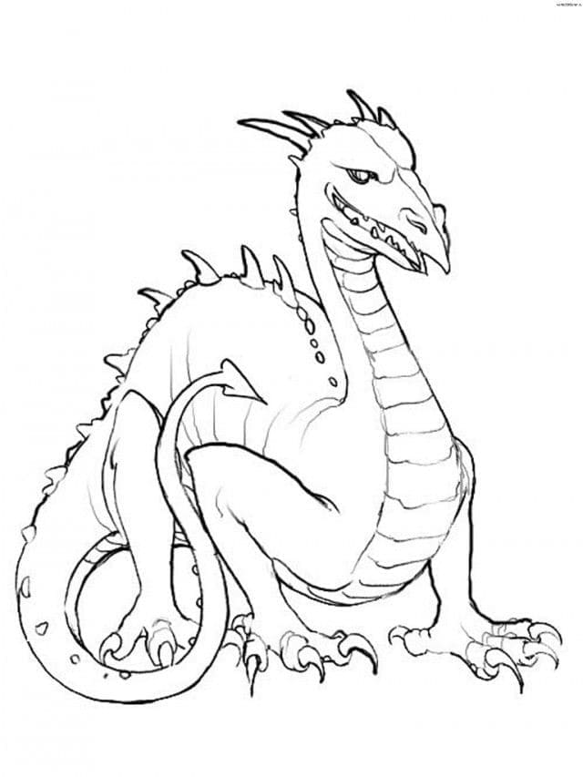 Drache cho 4-jährige Kinder ausmalbilder