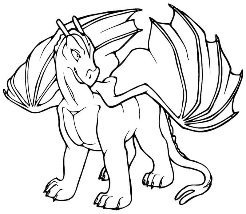 Drache cho 6-jährige Kinder ausmalbilder