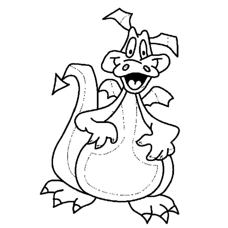 Drache für 1-jährige Kinder ausmalbilder