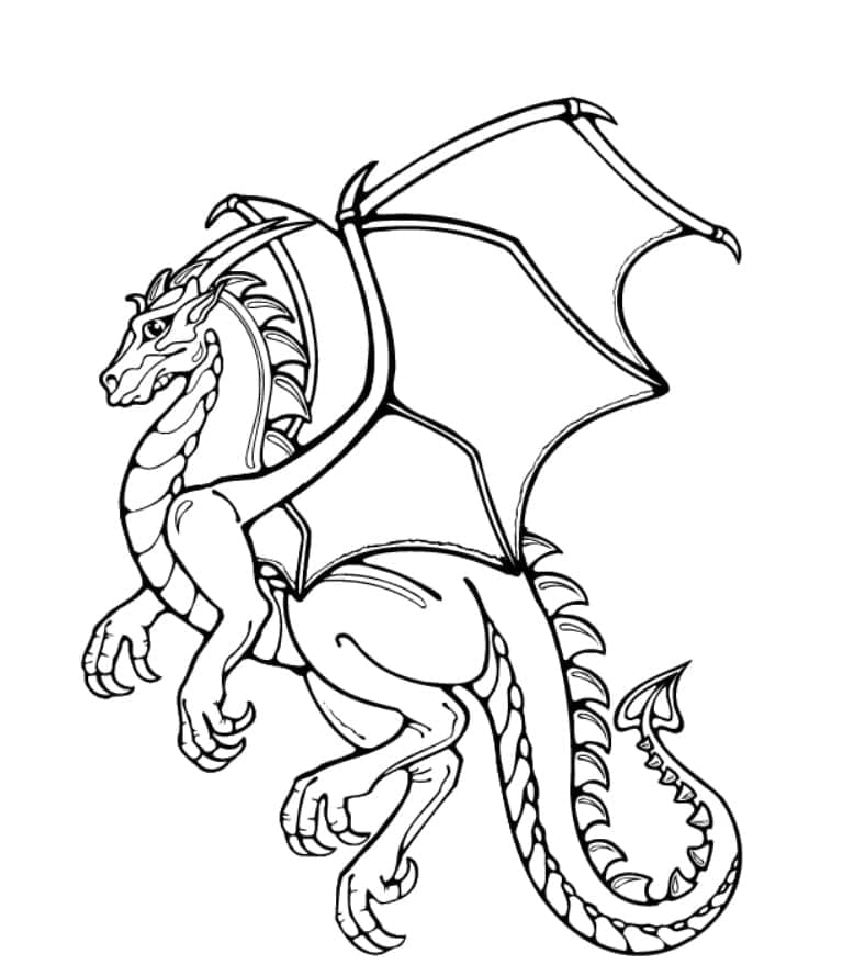 Drache für Kinder geeignet ausmalbilder