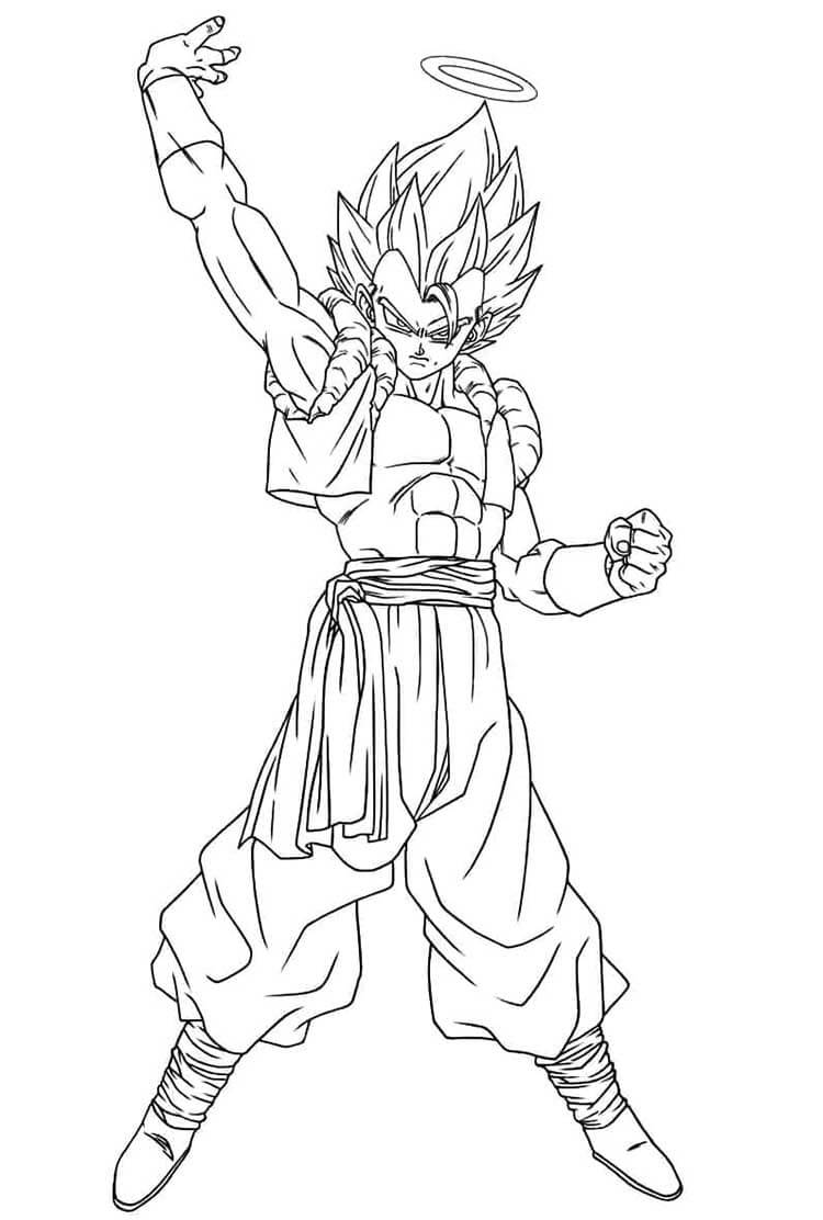 Dragon Ball Z Bild zum Drucken ausmalbilder