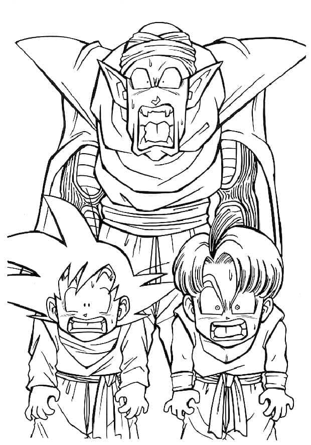 Dragon Ball Z Charaktere ausmalbilder