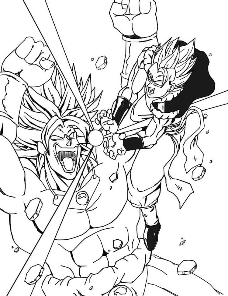 Dragon Ball Z zum Drucken ausmalbilder