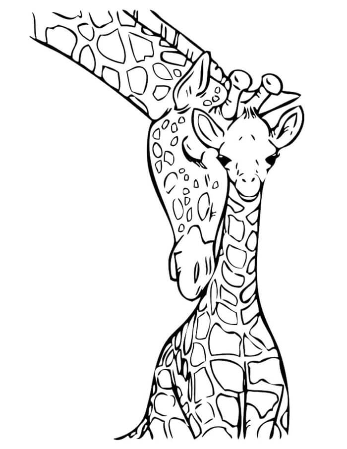 Druckbar Giraffe Für Kinder ausmalbilder