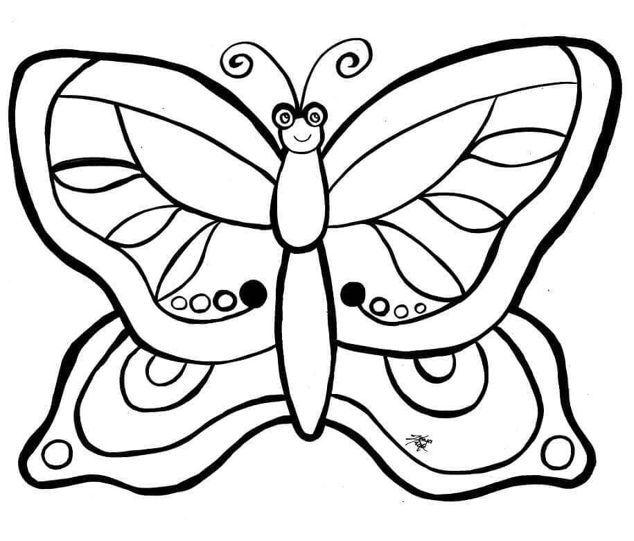 Druckbar Schmetterling Für Kinder ausmalbilder