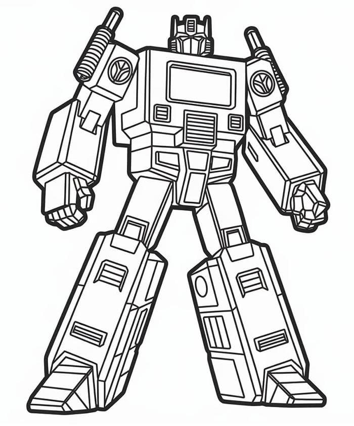 Druckbare Kinder-Version Transformers ausmalbilder