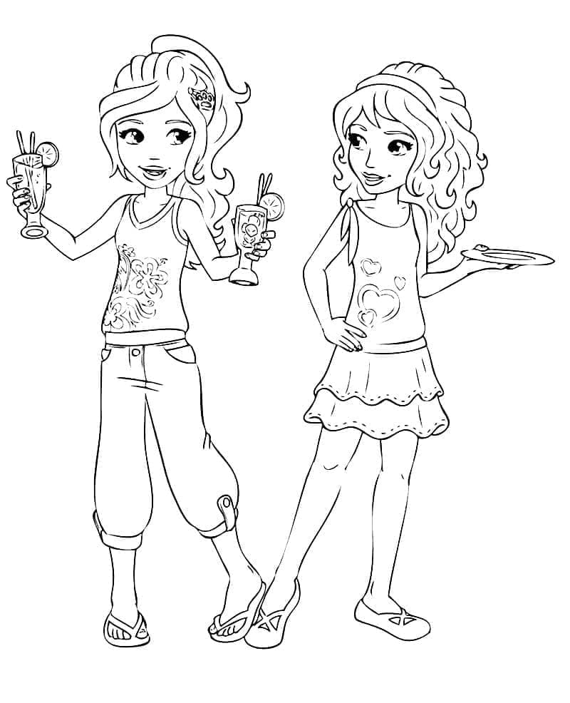 Lego Friends ausmalbilder