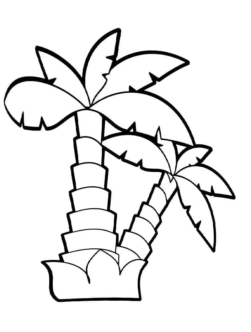 Druckbare Palme kostenlos ausmalbilder