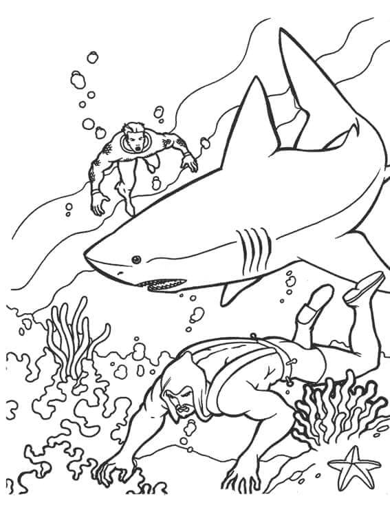 Druckbarer Aquaman kostenlos ausmalbilder