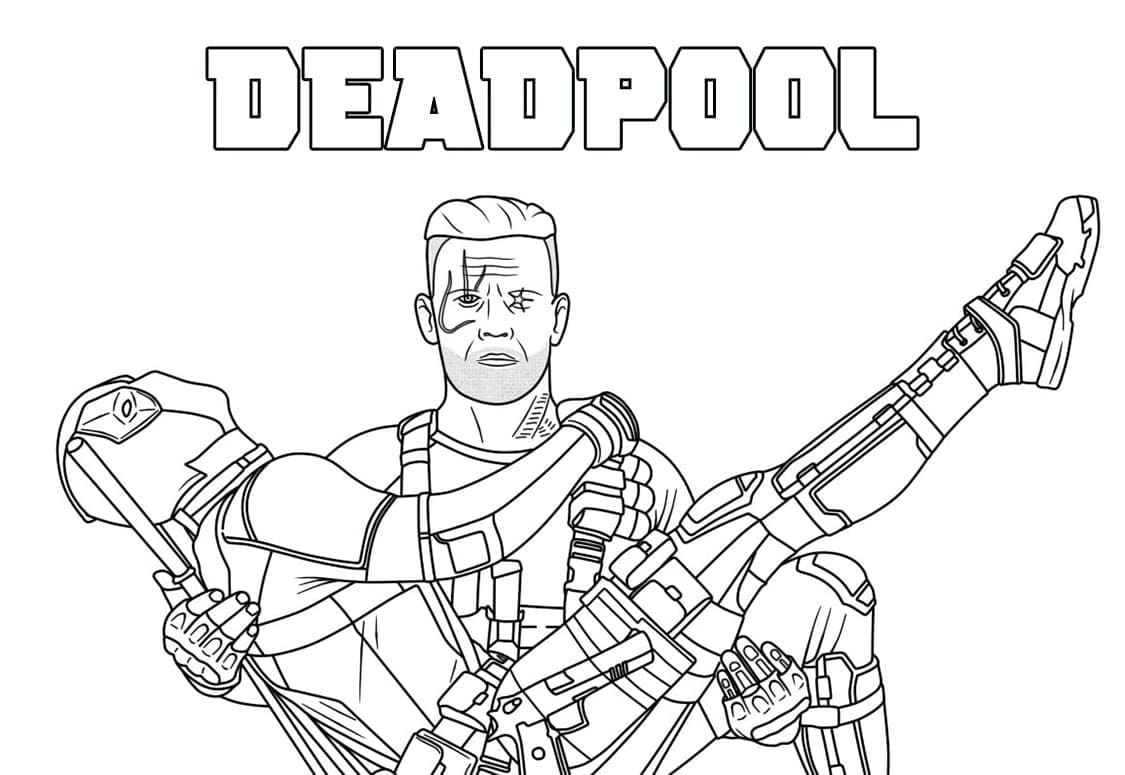 Druckbarer Deadpool für Kinder ausmalbilder