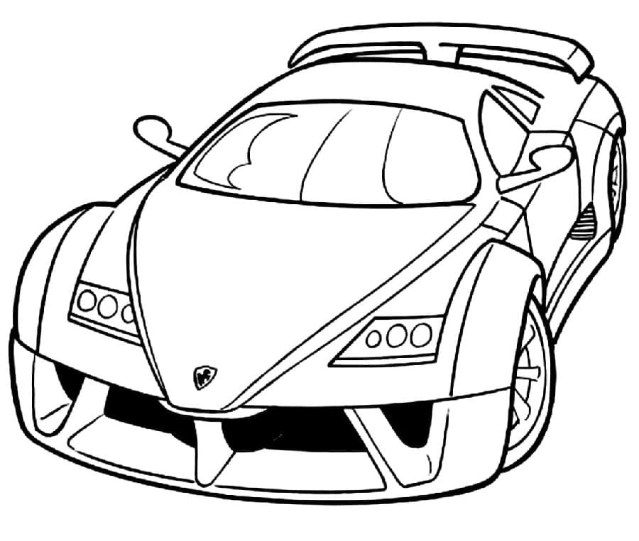 Druckbarer Ferrari für Kinder ausmalbilder
