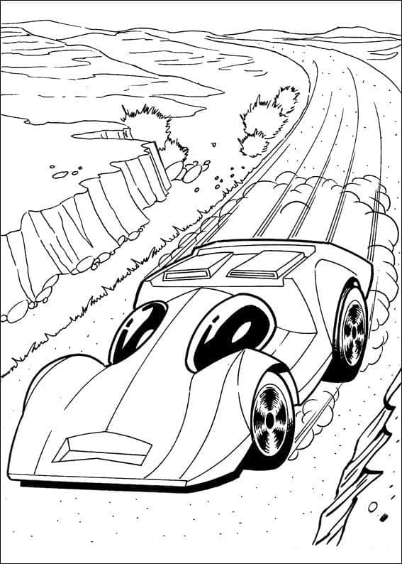 Druckbarer Gratis-Hot Wheels ausmalbilder