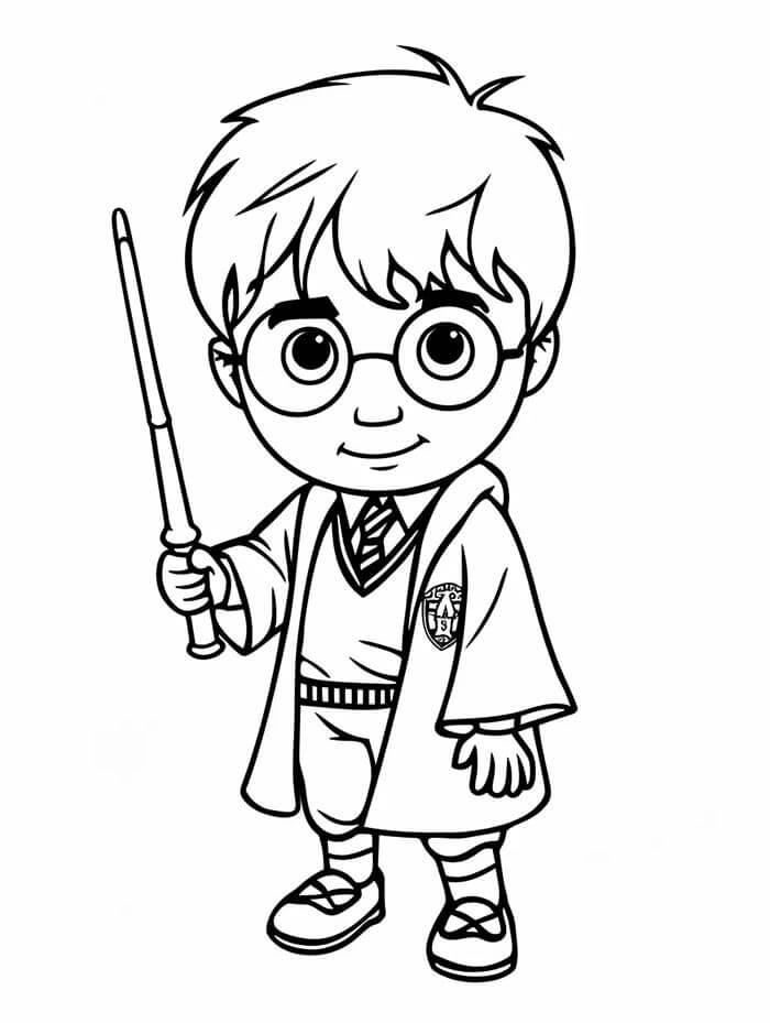 Druckbarer Harry Potter kostenlos ausmalbilder