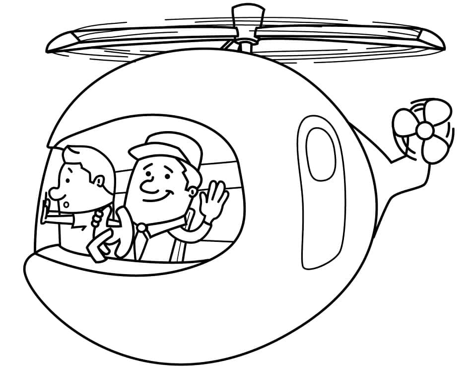 Druckbarer Hubschrauber ausmalbilder