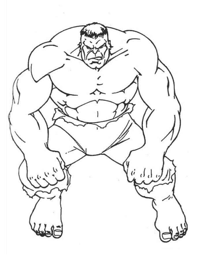 Druckbarer Hulk ausmalbilder