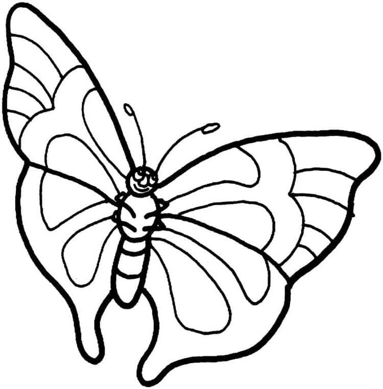 Druckbarer Kostenloser Schmetterling ausmalbilder