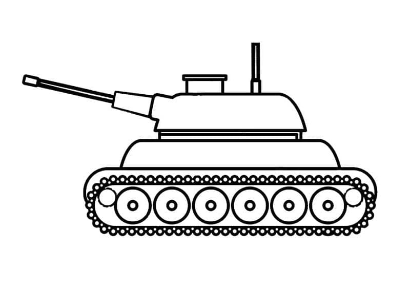 Druckbarer Panzer kostenlos ausmalbilder