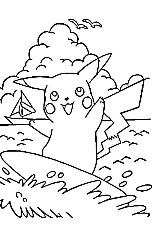 Druckbarer Pikachu ausmalbilder