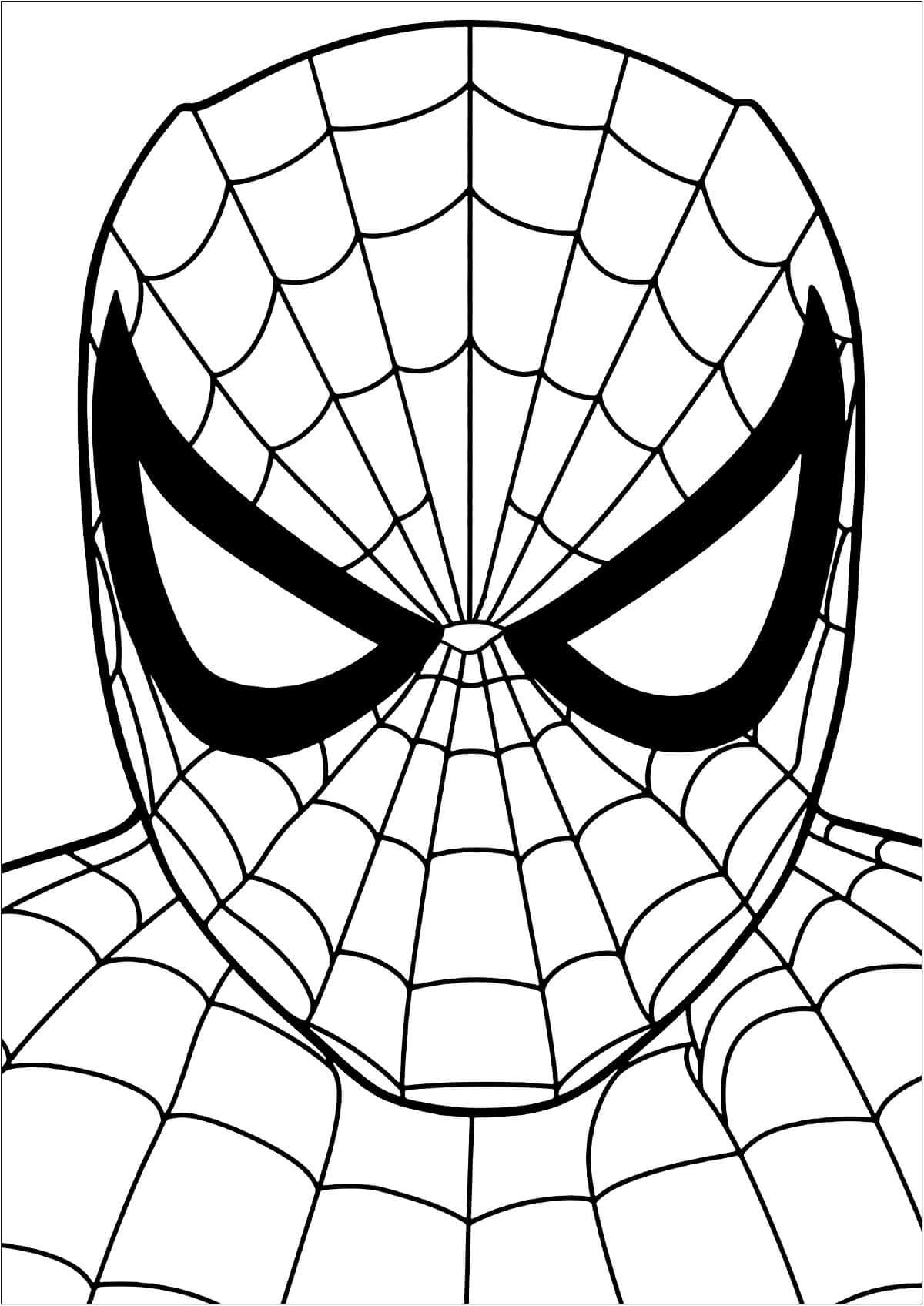 Druckbarer Spiderman für Kinder ausmalbilder