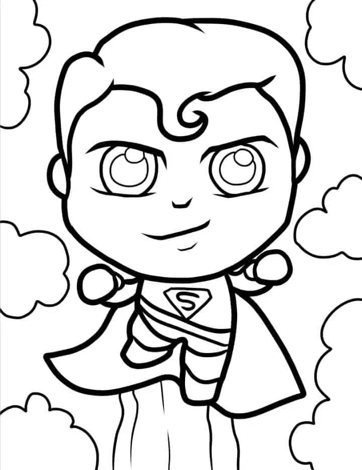 Druckbarer Superman ausmalbilder