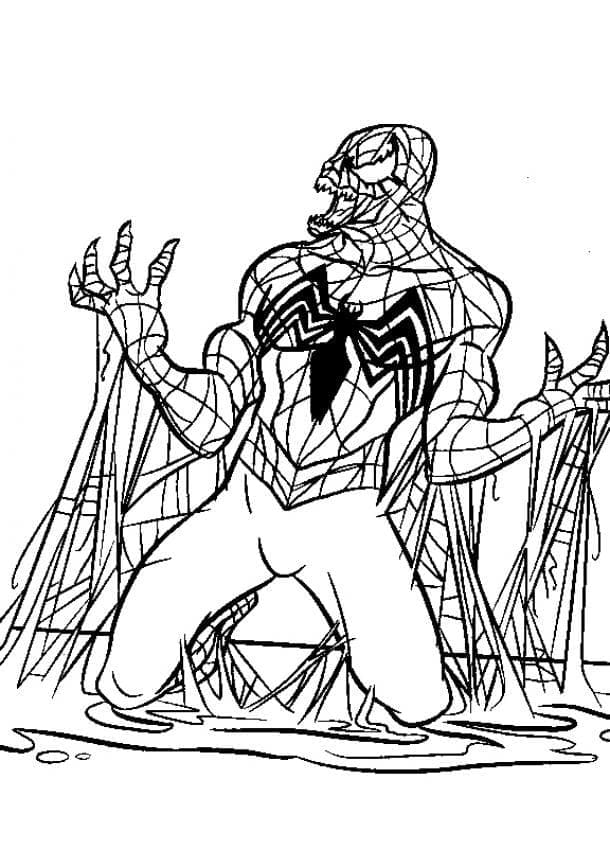 Druckbarer Venom ausmalbilder