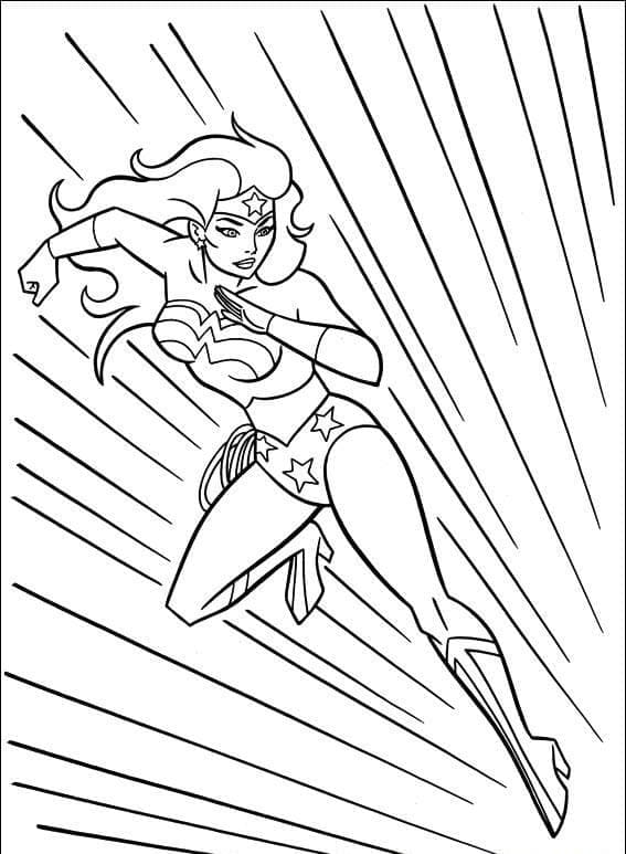 Druckbarer Wonder Woman ausmalbilder