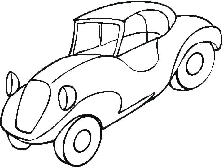 Druckbares Auto kostenlos ausmalbilder