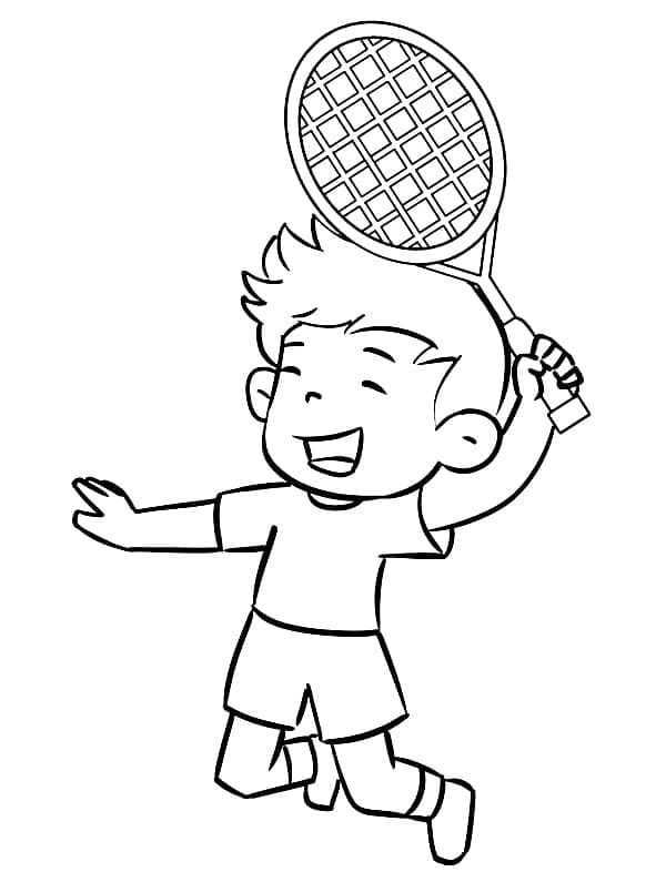 Druckbares Badminton Für Kinder ausmalbilder