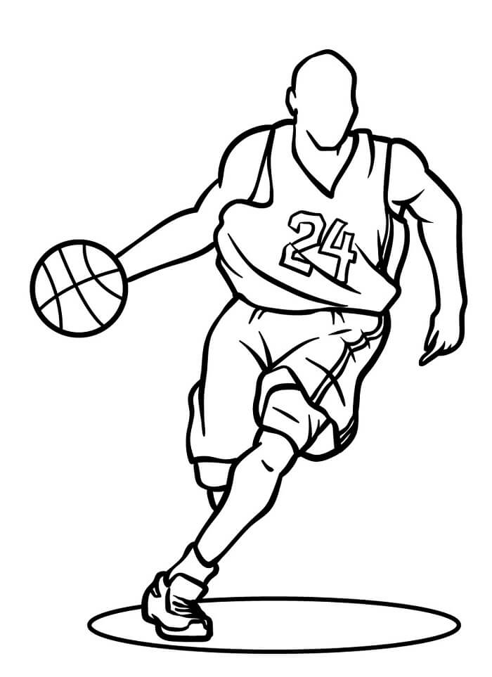 Druckbares Basketball Bild ausmalbilder