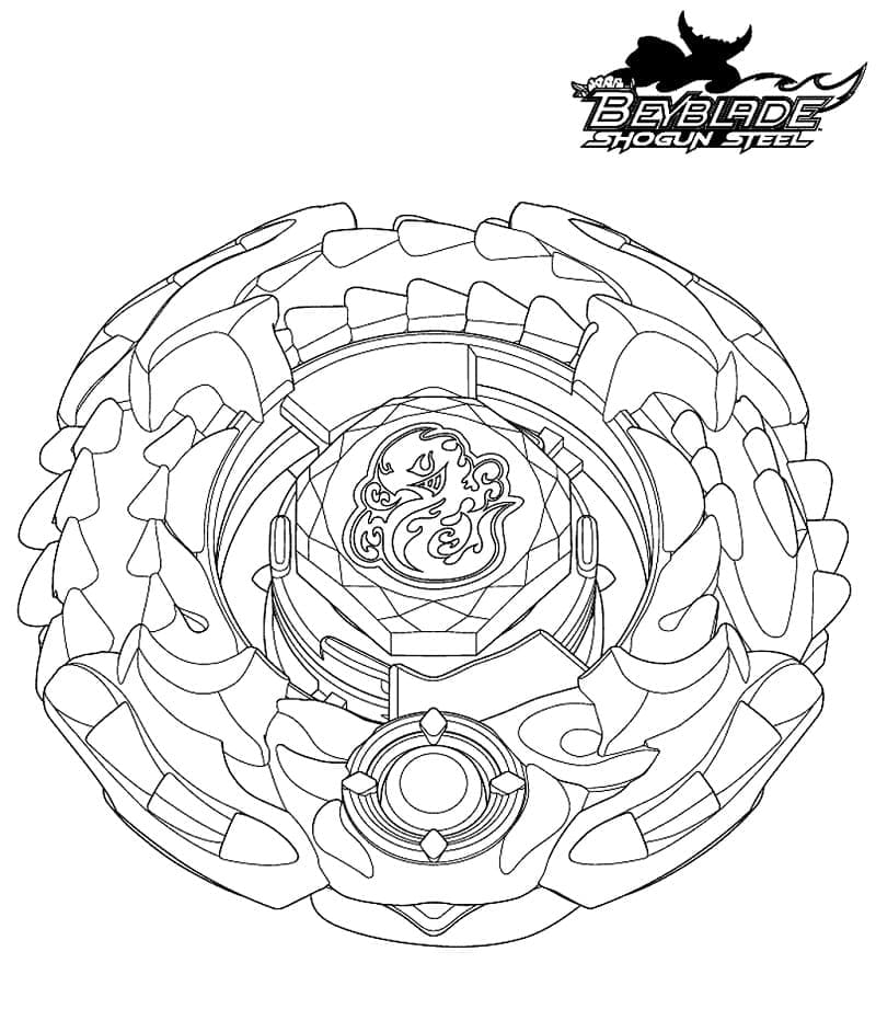 Druckbares Beyblade kostenlos ausmalbilder