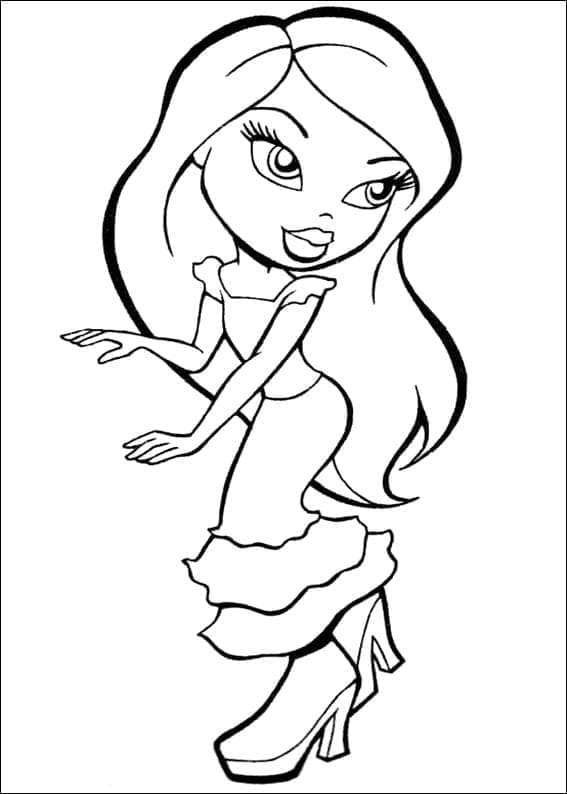 Druckbares Bratz Bild ausmalbilder