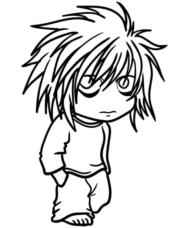Druckbares Death Note ausmalbilder