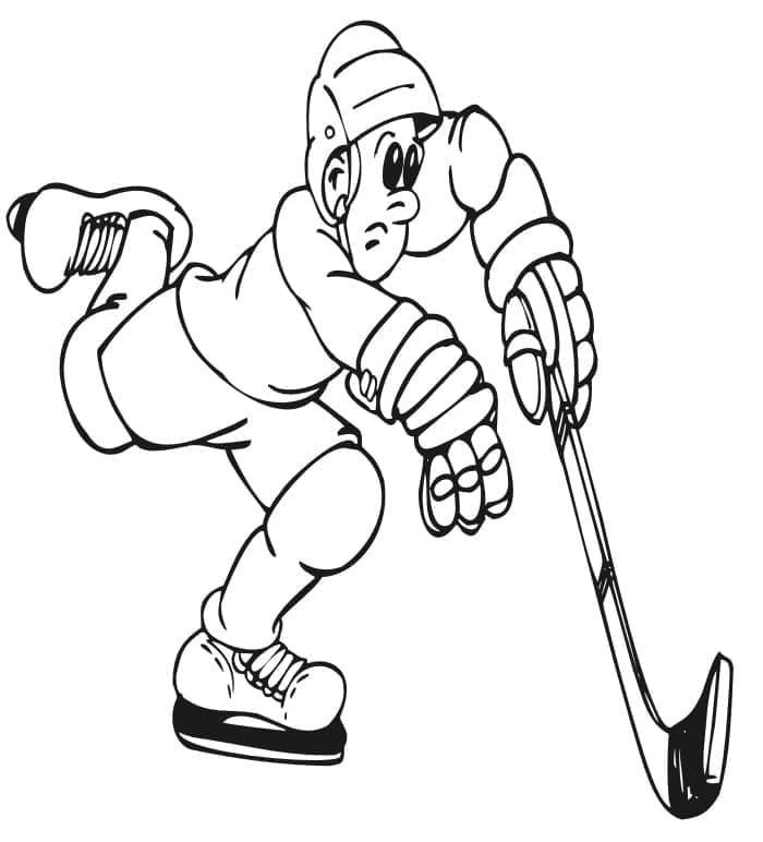 Druckbares Eishockey Bild ausmalbilder