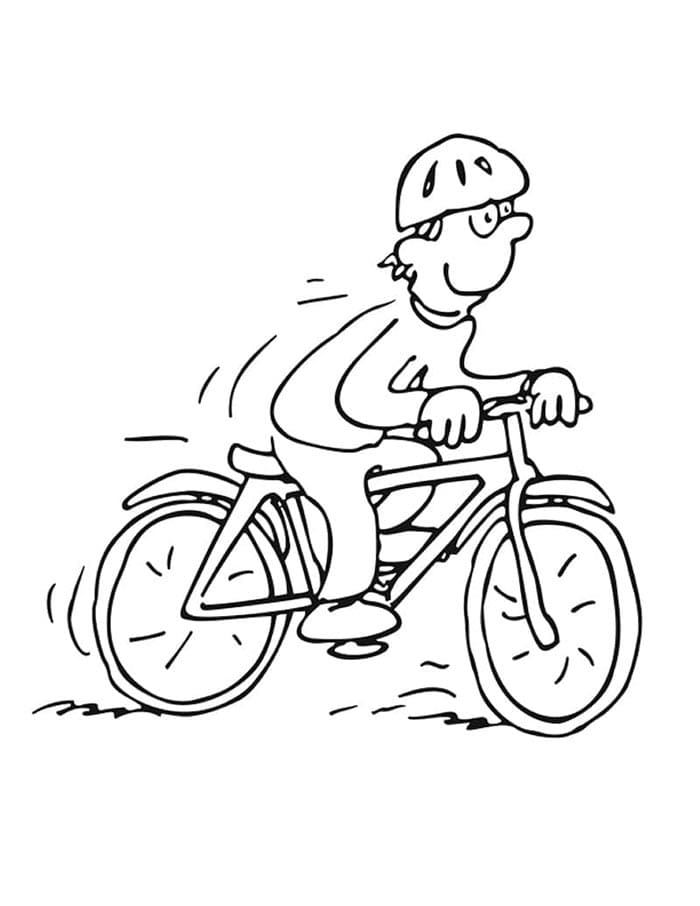 Druckbares Fahrrad Bild ausmalbilder